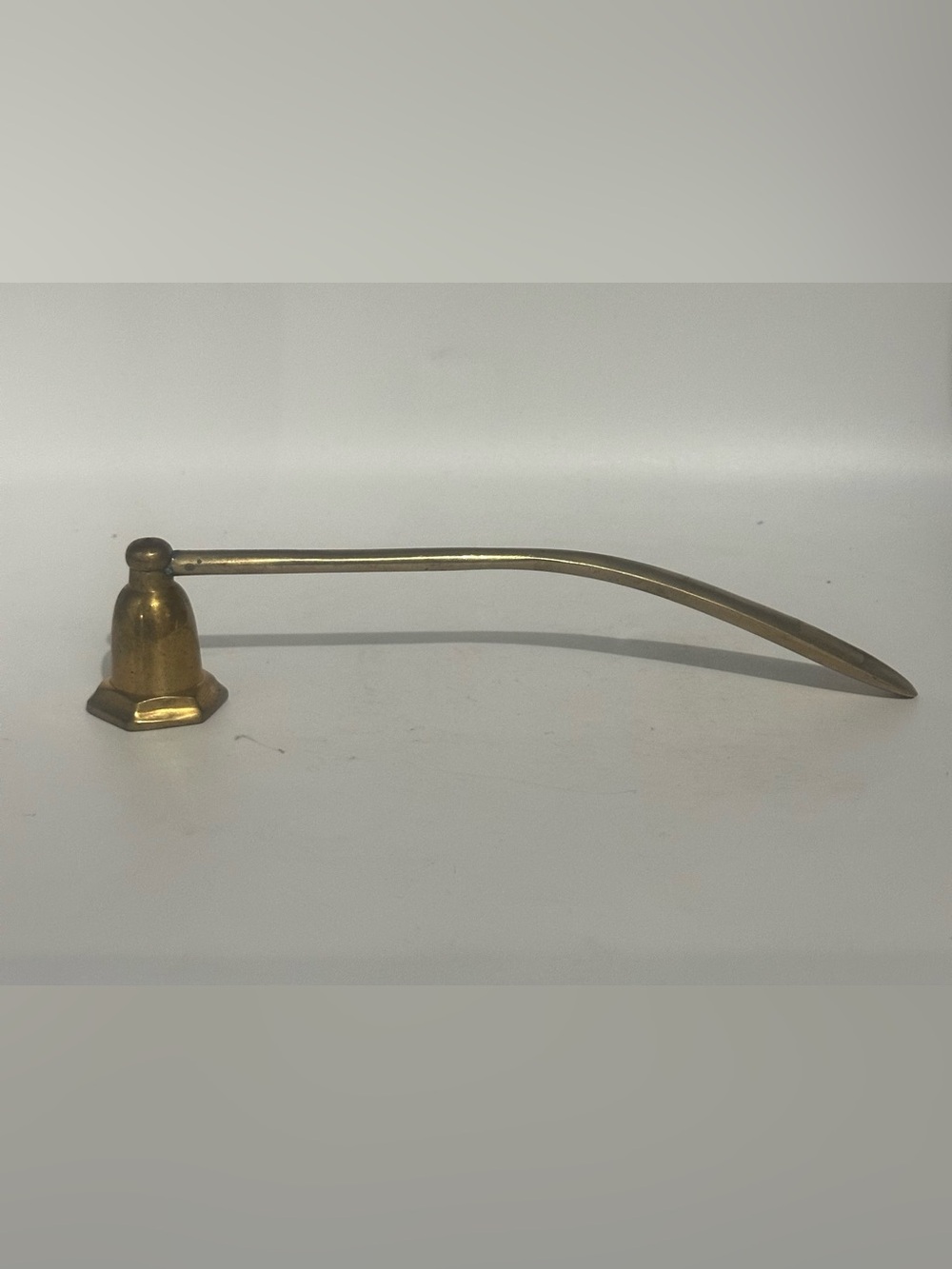 Brass Long-Handled Candle Snuffer - Gold Finish